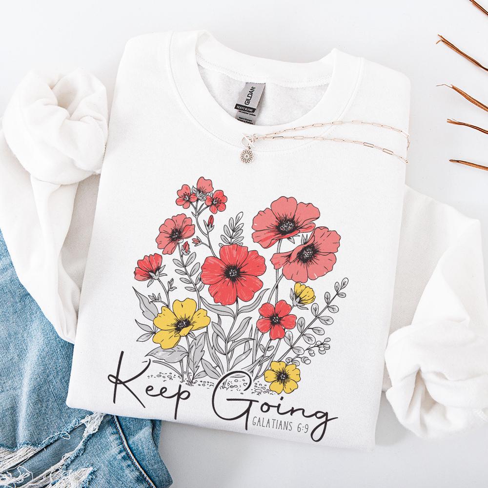 Keep Going PNG, Sublimation Design - 300 DPI Design for T-Shirt