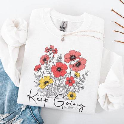 Keep Going PNG, Sublimation Design - 300 DPI Design for T-Shirt