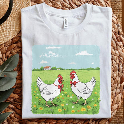 Country Farm Chickens PNG, Cute Farm Animal Illustration - 300 DPI Design