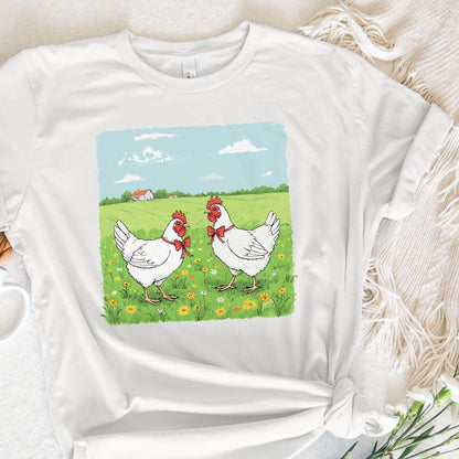 Country Farm Chickens PNG, Cute Farm Animal Illustration - 300 DPI Design