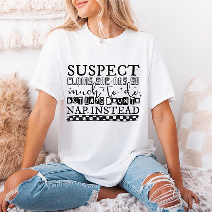 Suspect Claims She Has so much to Do PNG File, Suspect Trendy Digital