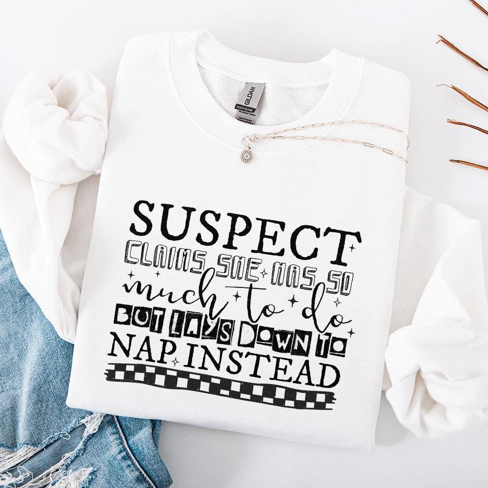 Suspect Claims She Has so much to Do PNG File, Suspect Trendy Digital