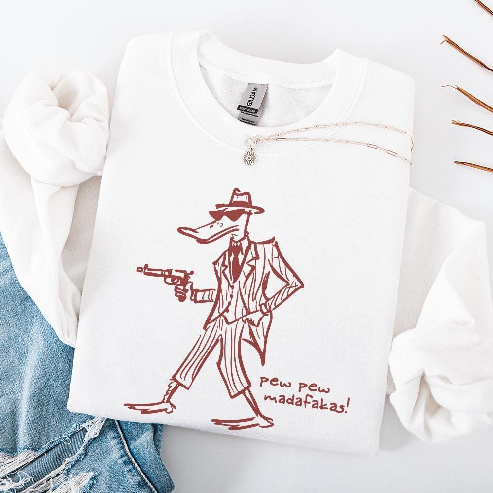 Pew Pew MADAFAKAS PNG, Funny Duck Png - 300 DPI Design for T-Shirt