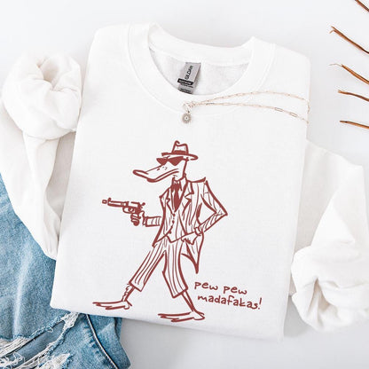 Pew Pew MADAFAKAS PNG, Funny Duck Png - 300 DPI Design for T-Shirt