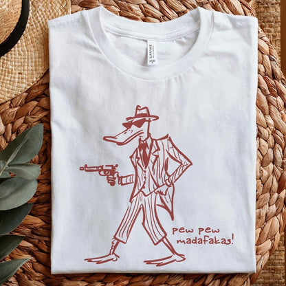Pew Pew MADAFAKAS PNG, Funny Duck Png - 300 DPI Design for T-Shirt