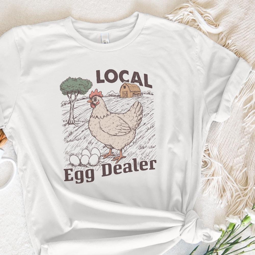 Funny Local Egg Dealer PNG, Retro Chicken Lover Design - 300 DPI Design