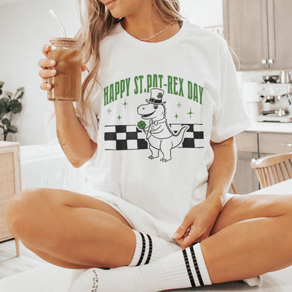 Happy St.Pat-Rex Day PNG, St Patricks Day PNG - 300 DPI Design for T-Shirt