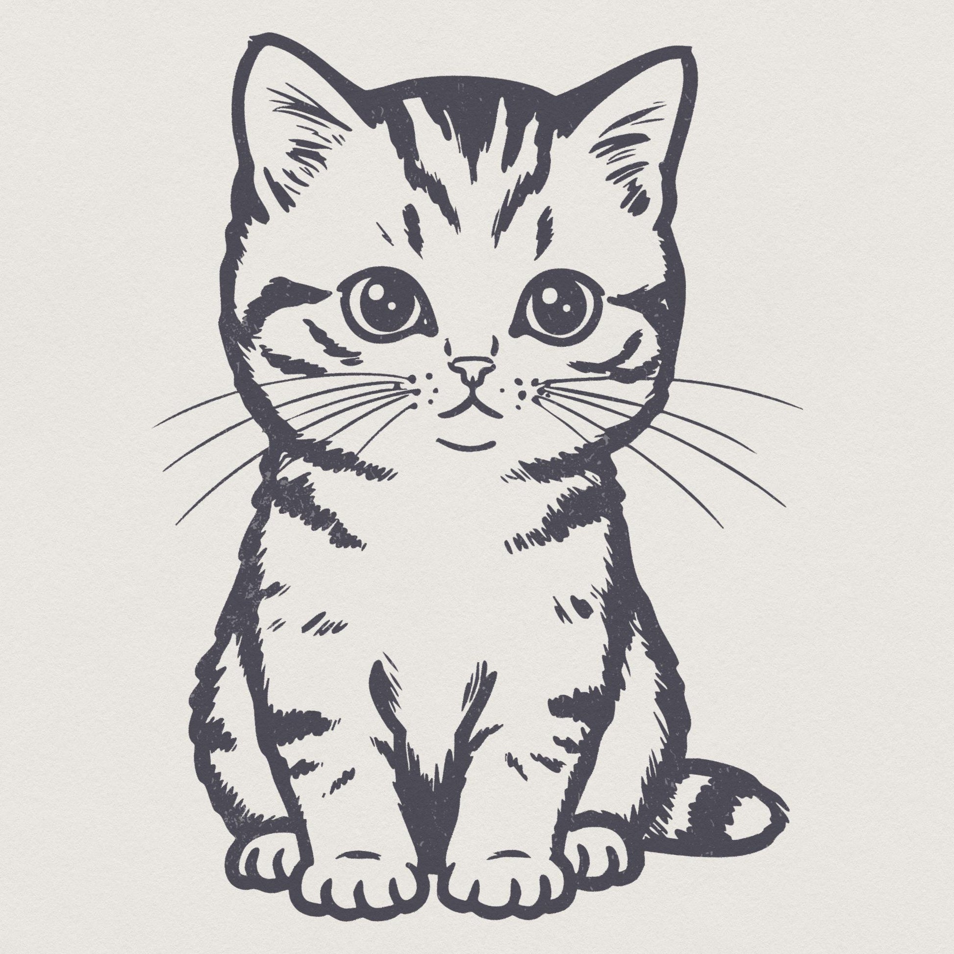 Cute Cat Png, Kitten png - 300 DPI Design for T-Shirt