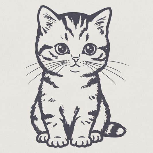 Cute Cat Png, Kitten png - 300 DPI Design for T-Shirt