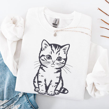 Cute Cat Png, Kitten png - 300 DPI Design for T-Shirt