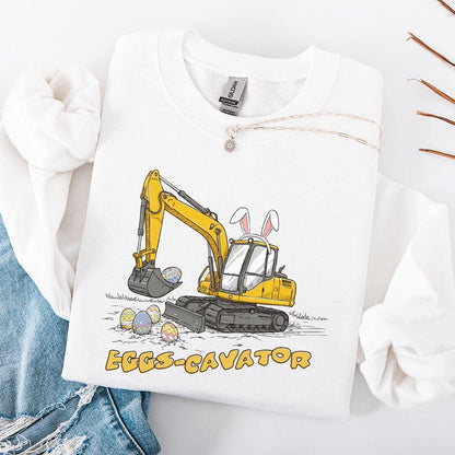 Eggs-Cavator PNG, Happy Easter PNG - 300 DPI Design for T-Shirt
