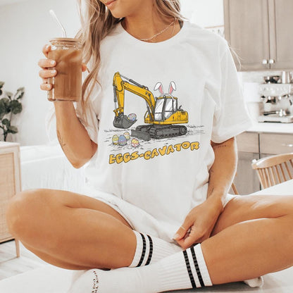 Eggs-Cavator PNG, Happy Easter PNG - 300 DPI Design for T-Shirt