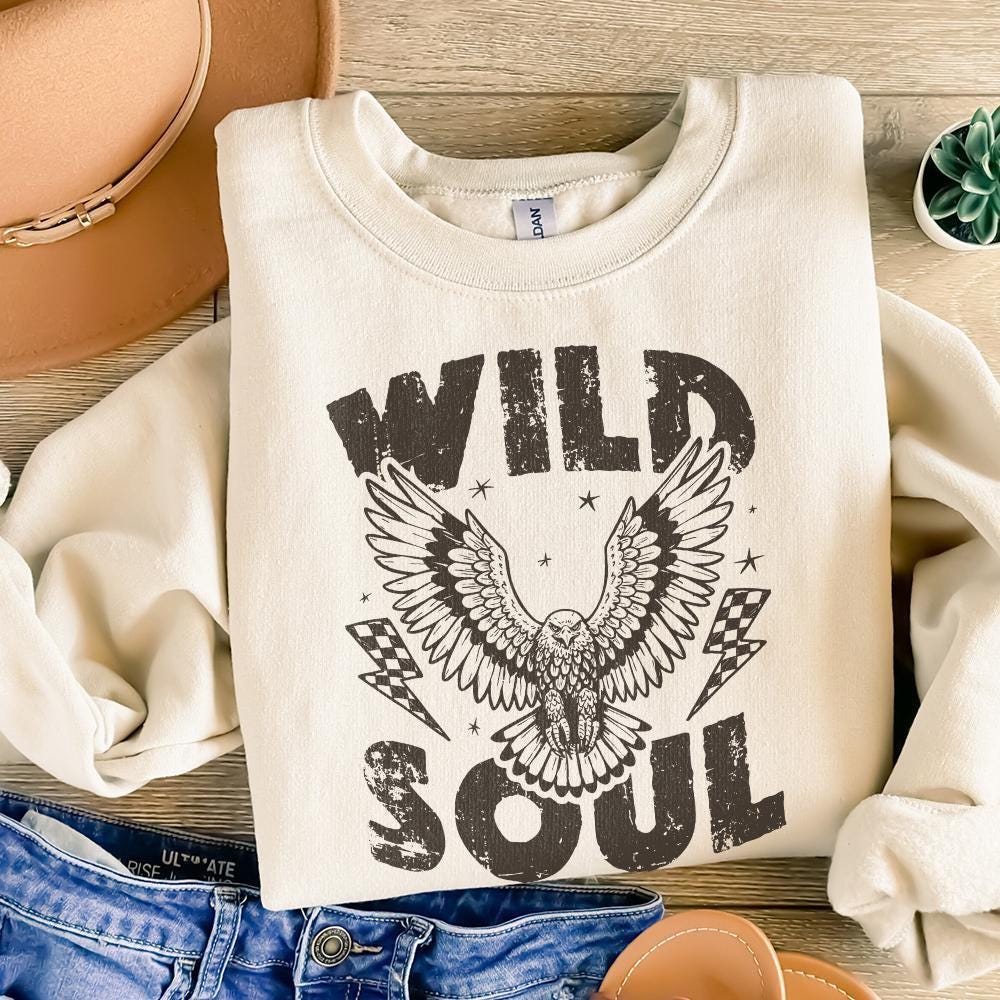 Wild Soul Png, Sublimation Design - 300 DPI Design for T-Shirt