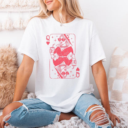 Queen of Hearts PNG, Valentine Hearts PNG - 300 DPI Design for T-Shirt