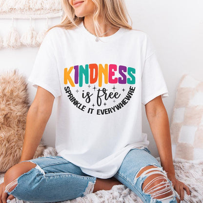 Kindness is Free Sprinkle it Everywhere PNG, Positive Quote Download -