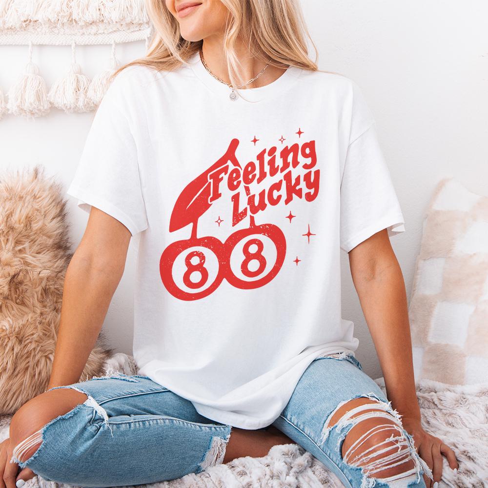 Feeling Lucky Cherries 8 PNG Clipart, Trendy Lucky 8 Ball - 300 DPI