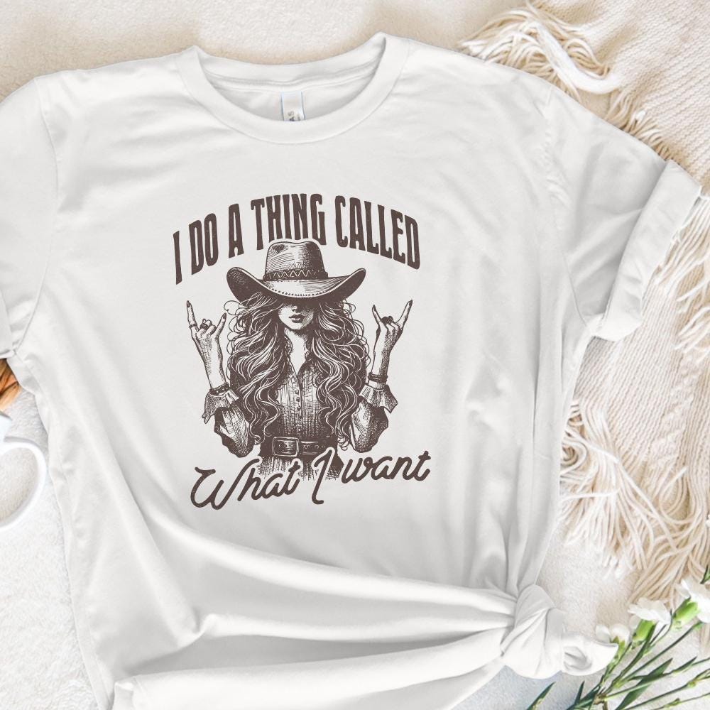 Trendy Western PNG, Cowgirl PNG - 300 DPI Design for T-Shirt