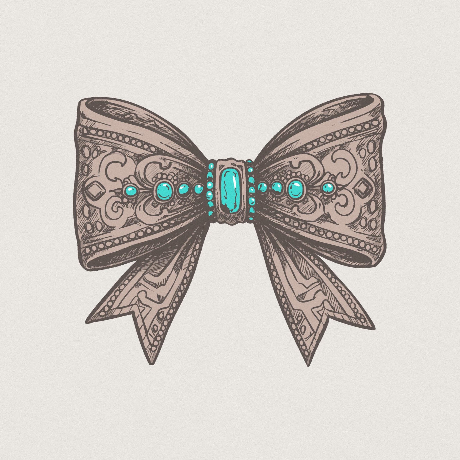 Western PNG Coquette Cowgirl Digital Download, Leather Bow Sublimation