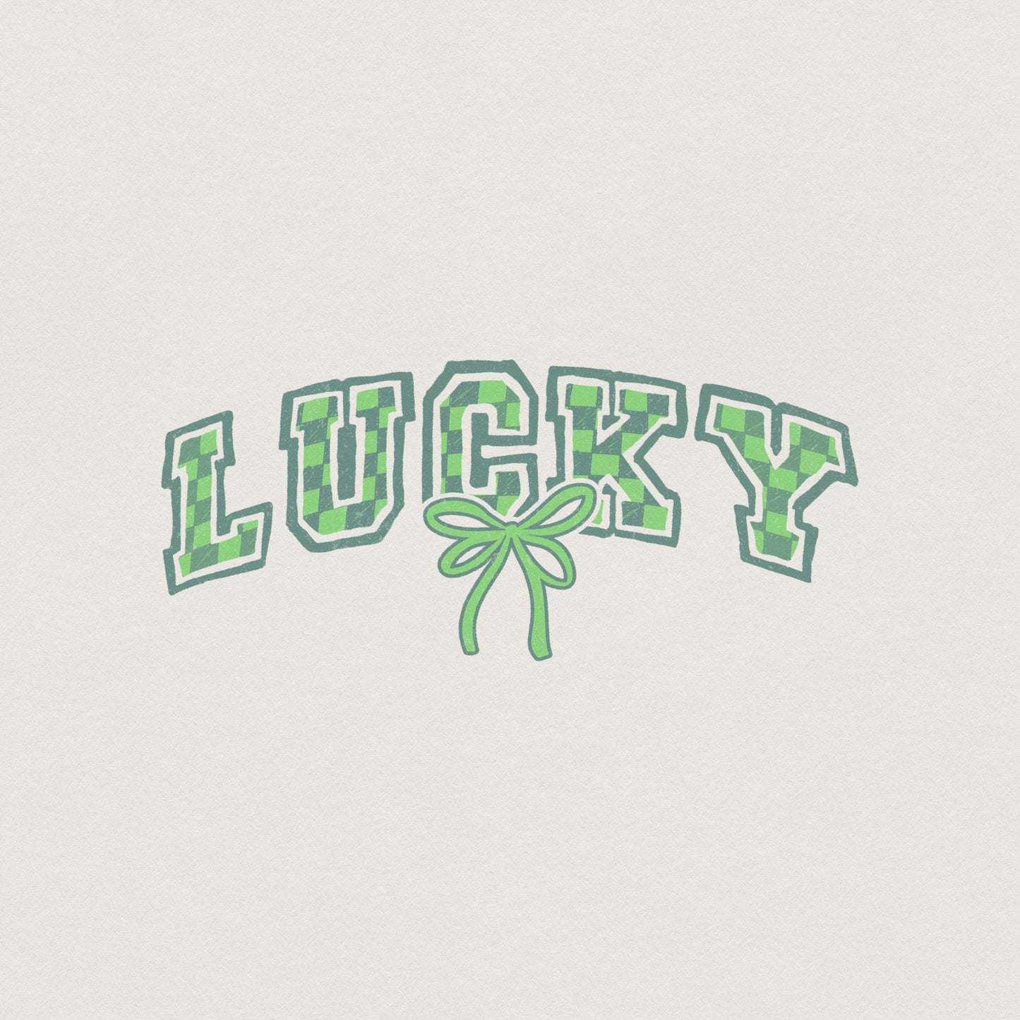Lucky St Patricks Day PNG, Retro St Patrick Sublimation Design - 300 DPI