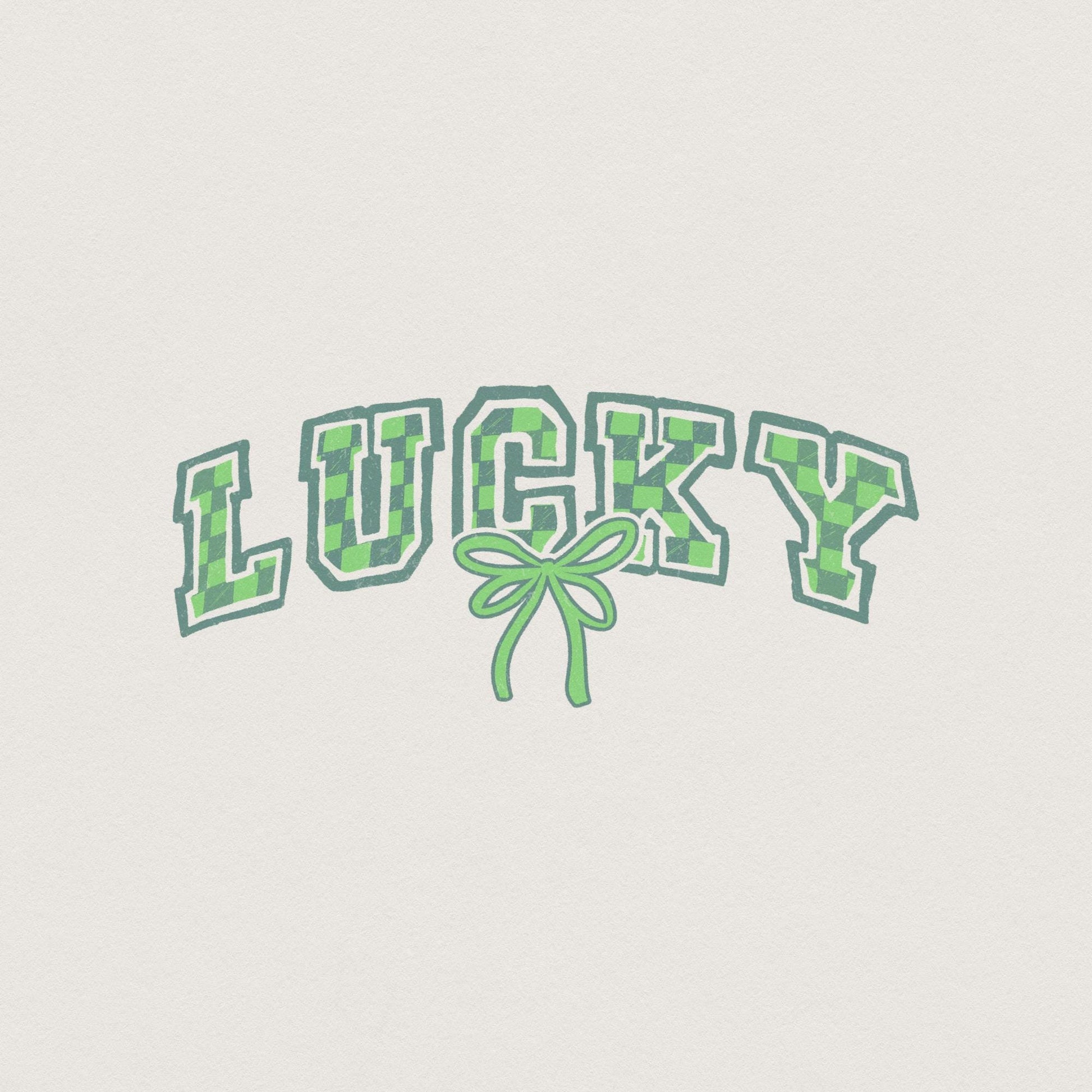 Lucky St Patricks Day PNG, Retro St Patrick Sublimation Design - 300 DPI