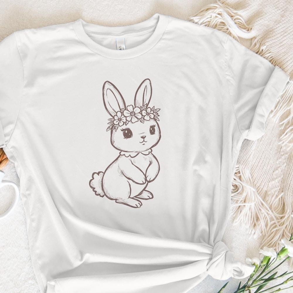 Western Bunny PNG, Easter Bunny - 300 DPI Design for T-Shirt