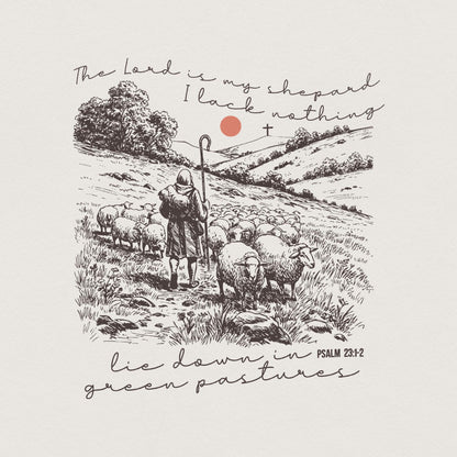 The Lord Is My Shepherd PNG, Easter Christian png - 300 DPI Design for