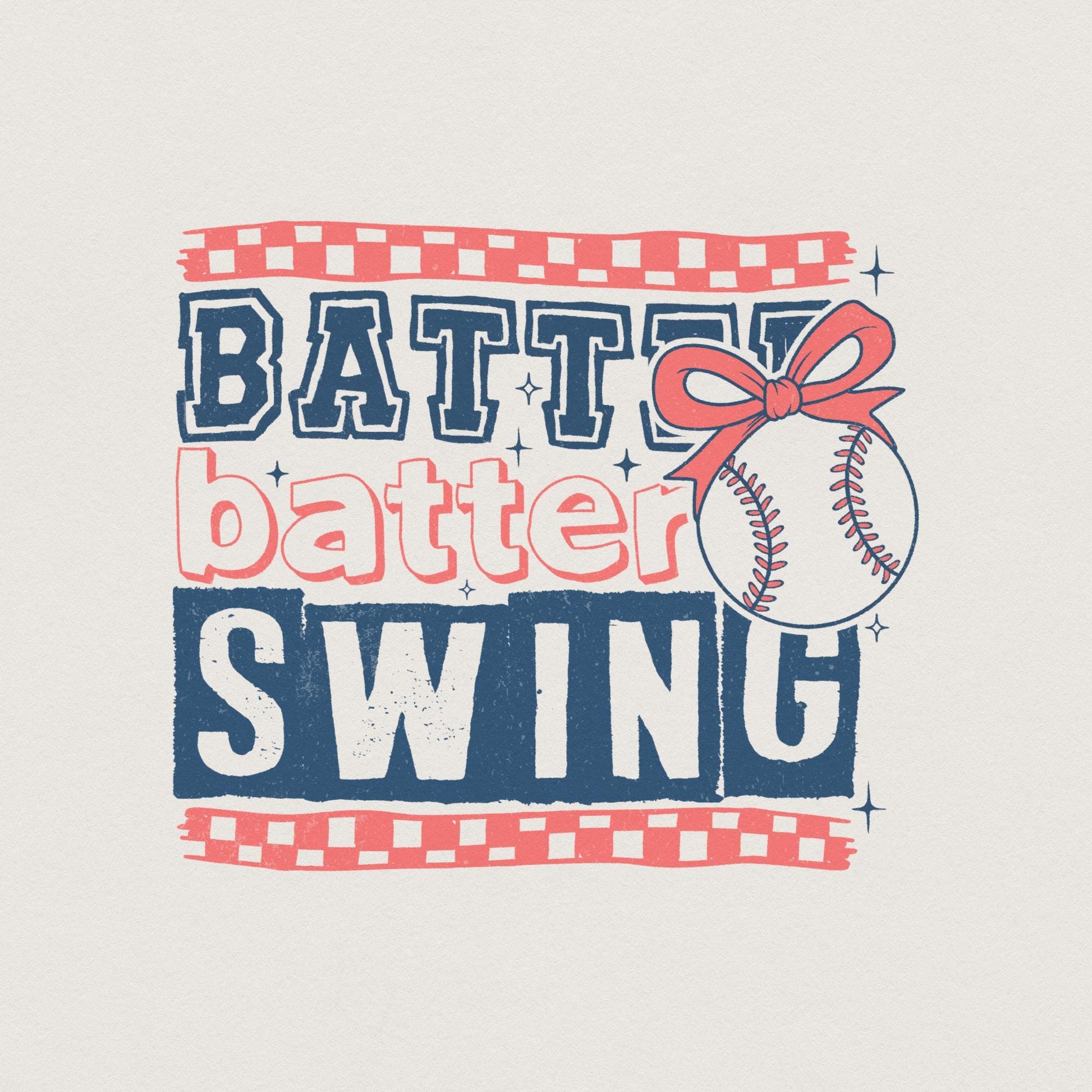 Retro Baseball PNG, Batter Batter Swing Baseball Mom Art - 300 DPI Design