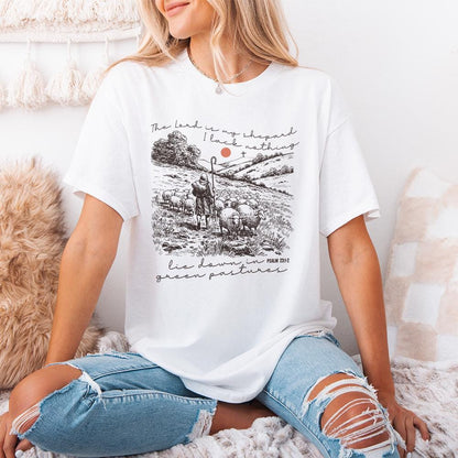 The Lord Is My Shepherd PNG, Easter Christian png - 300 DPI Design for