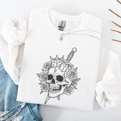 Skull Knife png, Skull Shirt png - 300 DPI Design for T-Shirt