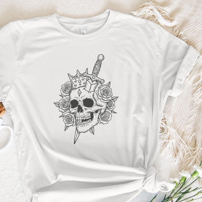 Skull Knife png, Skull Shirt png - 300 DPI Design for T-Shirt