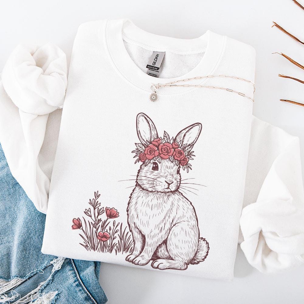 Western Bunny PNG, Easter Bunny PNG - 300 DPI Design for T-Shirt