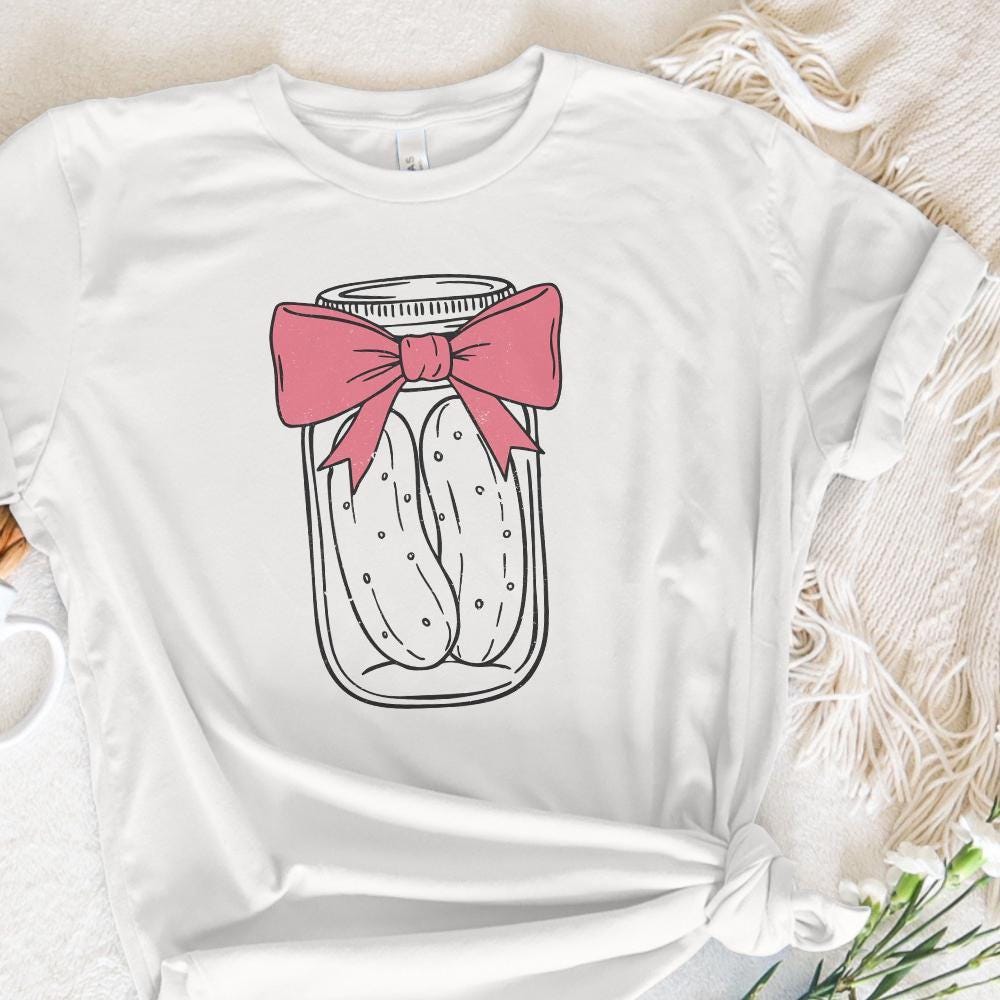Coquette Pickle PNG, Pickle Lover Art - 300 DPI Design for T-Shirt