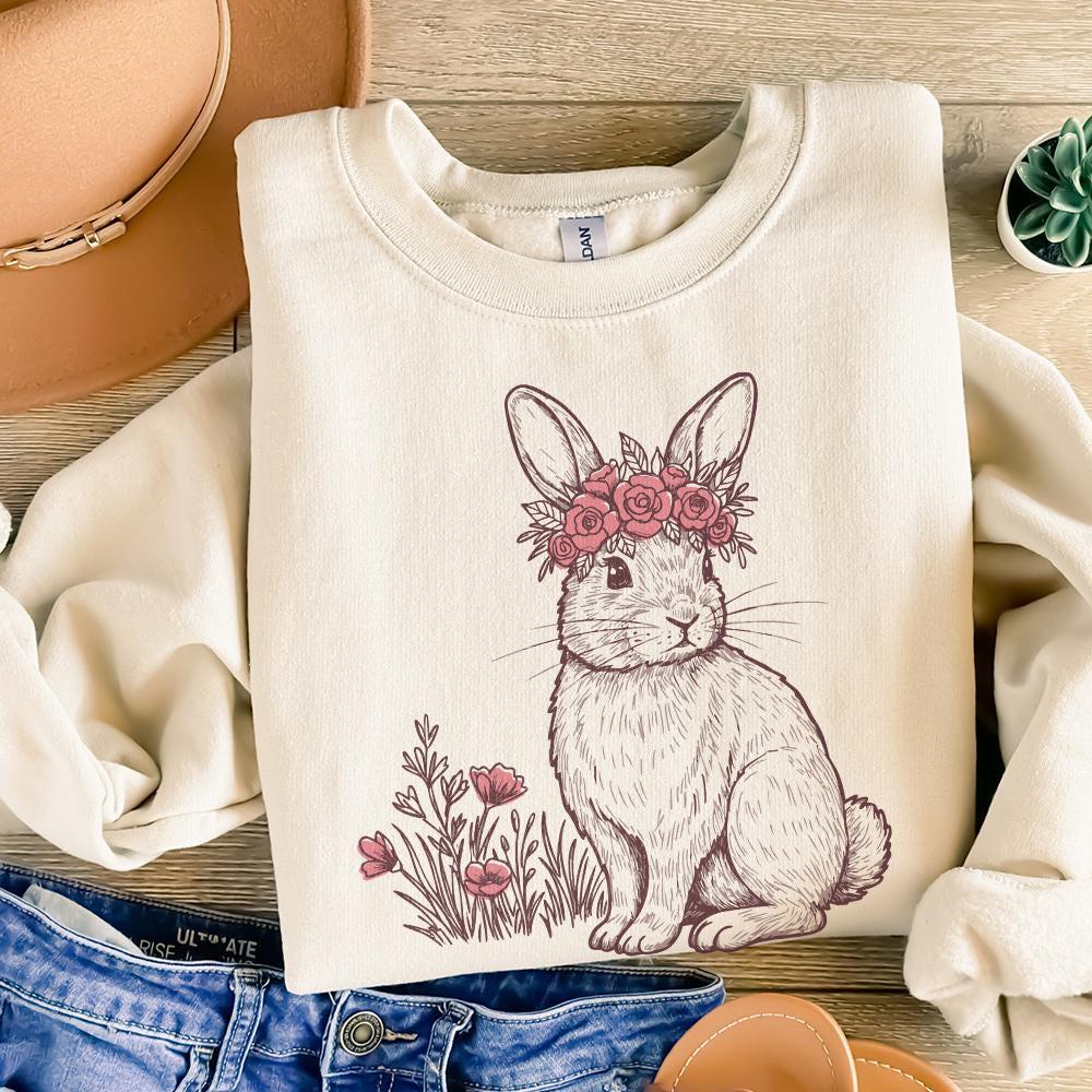 Western Bunny PNG, Easter Bunny PNG - 300 DPI Design for T-Shirt