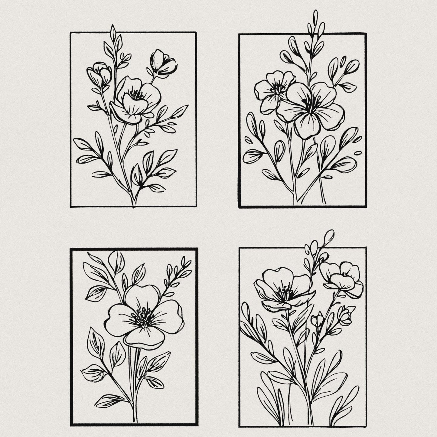 Floral PNG Digital Download, Flowers png - 300 DPI Design for T-Shirt