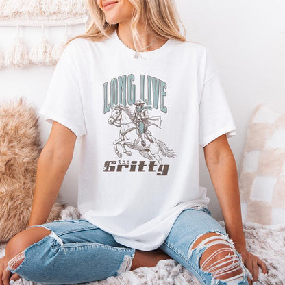 The Gritty PNG, Transparent Western Cowboy - 300 DPI Design for T-Shirt