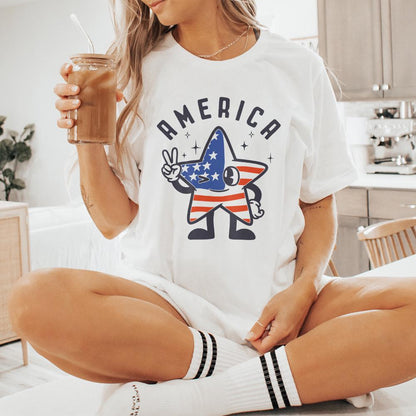 Retro America PNG, 4th of July PNG - 300 DPI Design for T-Shirt