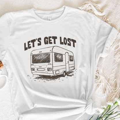 Let's Get Lost png, Mountain Adventure PNG - 300 DPI Design for T-Shirt