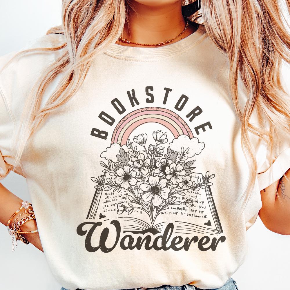 Bookstore Wanderer PNG, Cute Trendy Bookish Artsy Design - 300 DPI Design