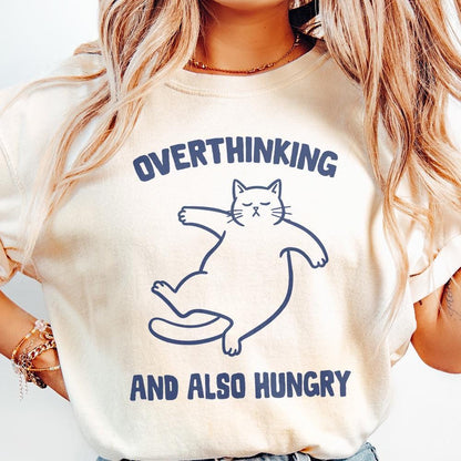 Overthinker PNG, Funny Quote Sarcastic png - 300 DPI Design for T-Shirt