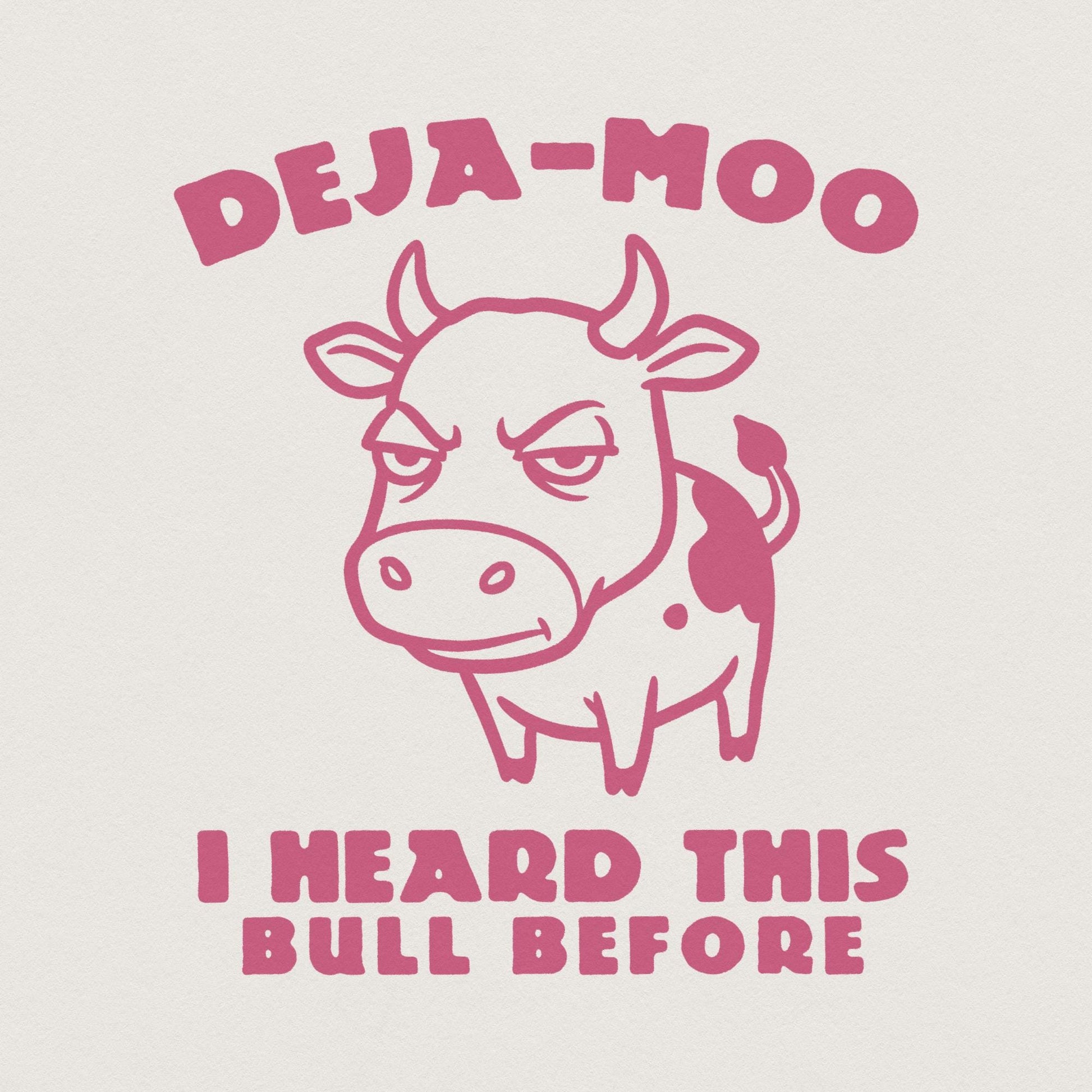 Deja Moo Funny Cow Design PNG, Western Shirt Png - 300 DPI Design for
