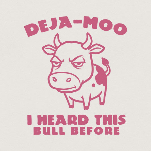 Deja Moo Funny Cow Design PNG, Western Shirt Png - 300 DPI Design for