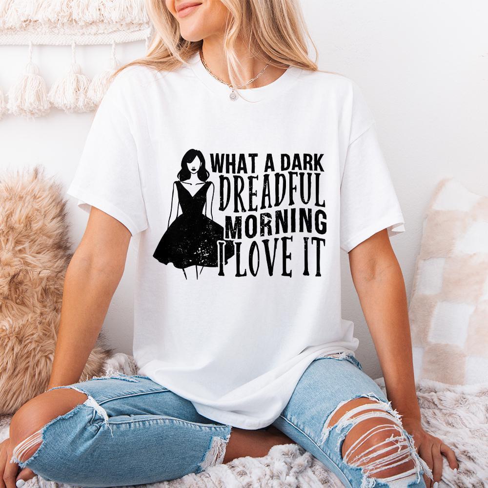 Gothic Morning PNG, Dark Romance Book Lover - 300 DPI Design for T-Shirt