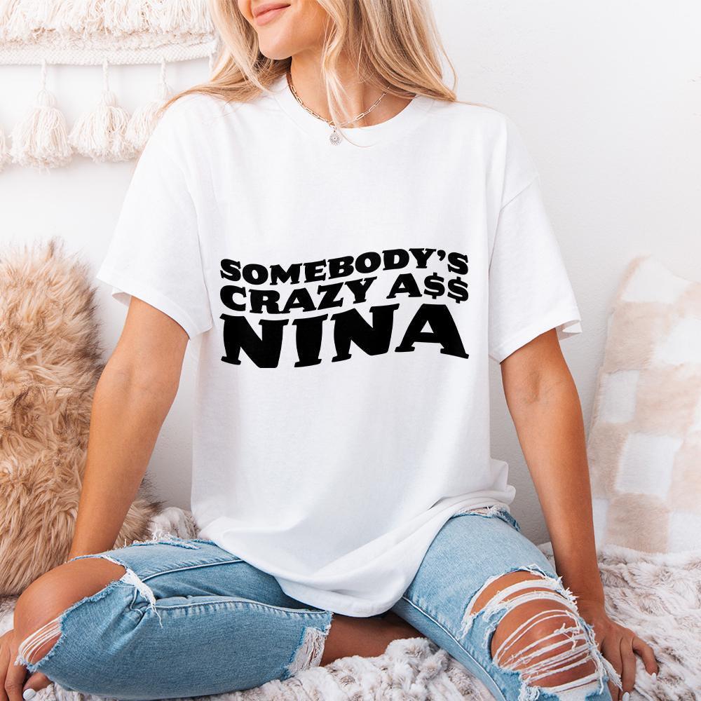 Somebody's Crazy Retro Groovy Quote, Digital Download PNG - 300 DPI