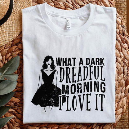 Gothic Morning PNG, Dark Romance Book Lover - 300 DPI Design for T-Shirt