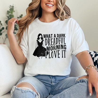 Gothic Morning PNG, Dark Romance Book Lover - 300 DPI Design for T-Shirt