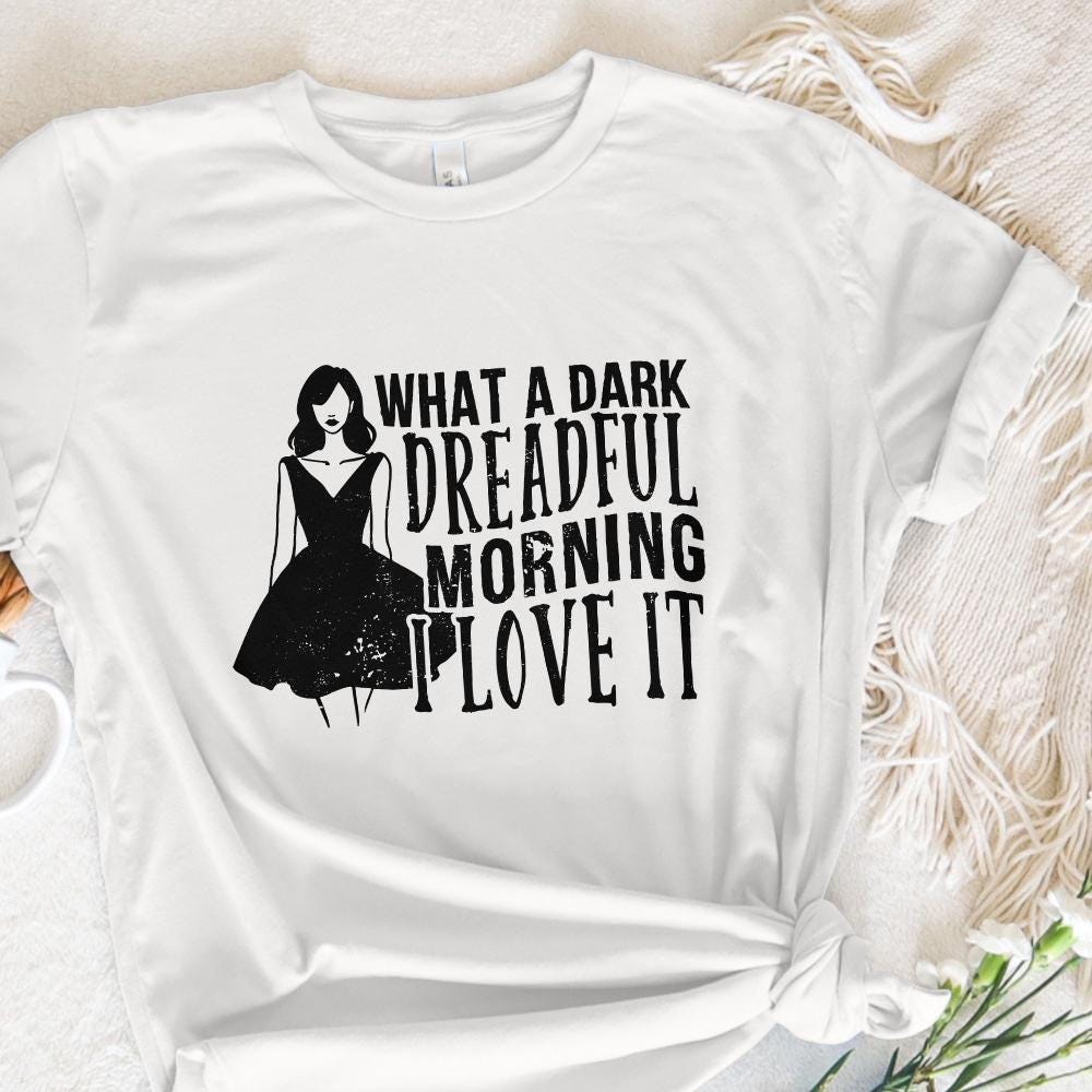 Gothic Morning PNG, Dark Romance Book Lover - 300 DPI Design for T-Shirt