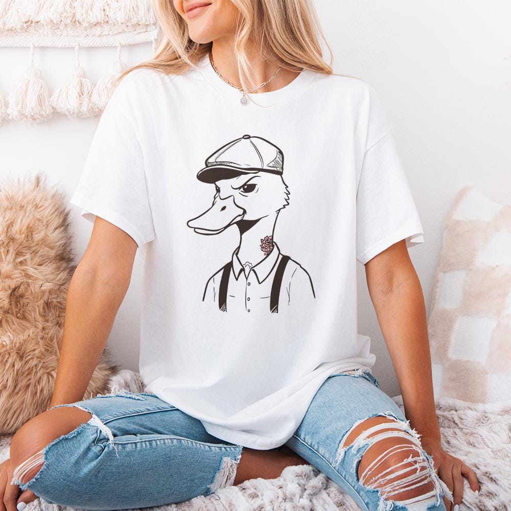 Funny Duck PNG, Adult Humor Sublimation Design - 300 DPI Design for T-Shirt