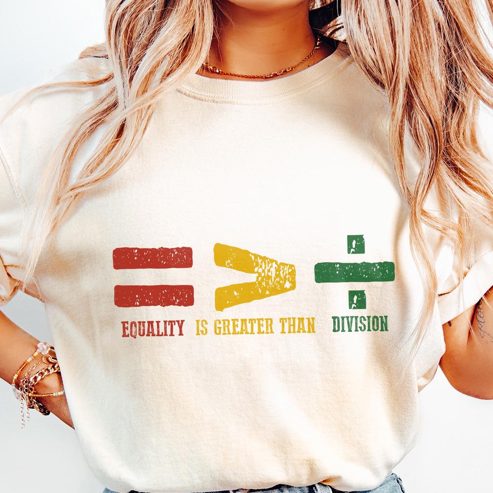 Equality is Greater Than Division, Black History png PNG - 300 DPI Design