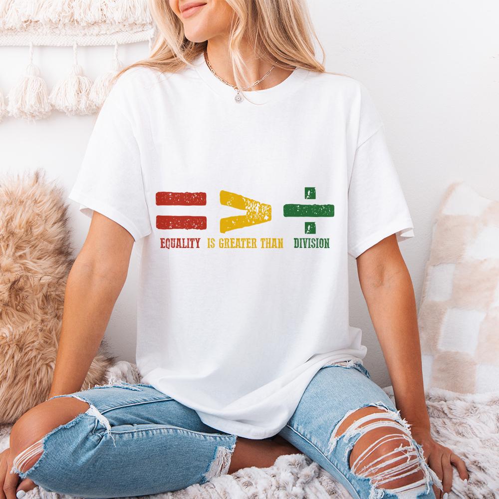 Equality is Greater Than Division, Black History png PNG - 300 DPI Design