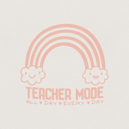 Teacher mode png, Teacher Life png - 300 DPI Design for T-Shirt